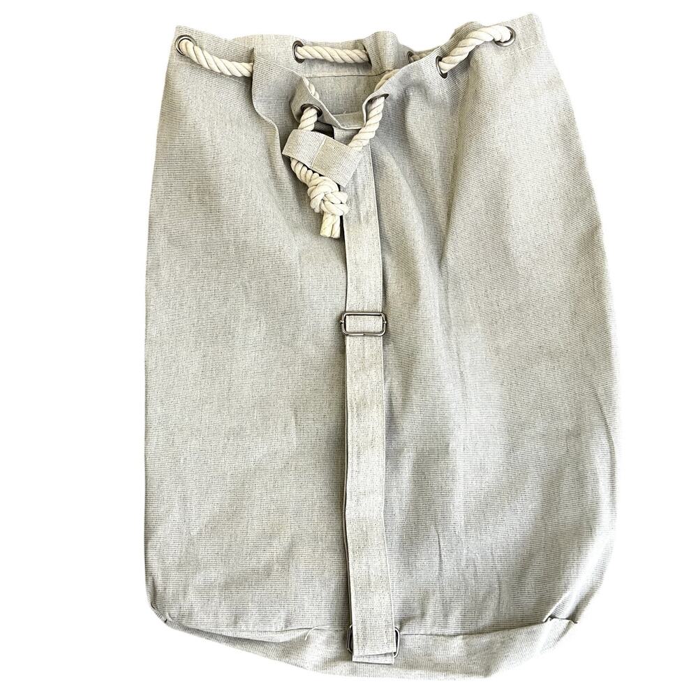 Better Homes Fabric Chambray Drawstring Laundry Bag
